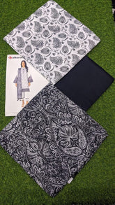 Alkaram Lawn | Unstitched Collection 3 Pieces Casual Wear| Summer Collection 2025 Collection Vol